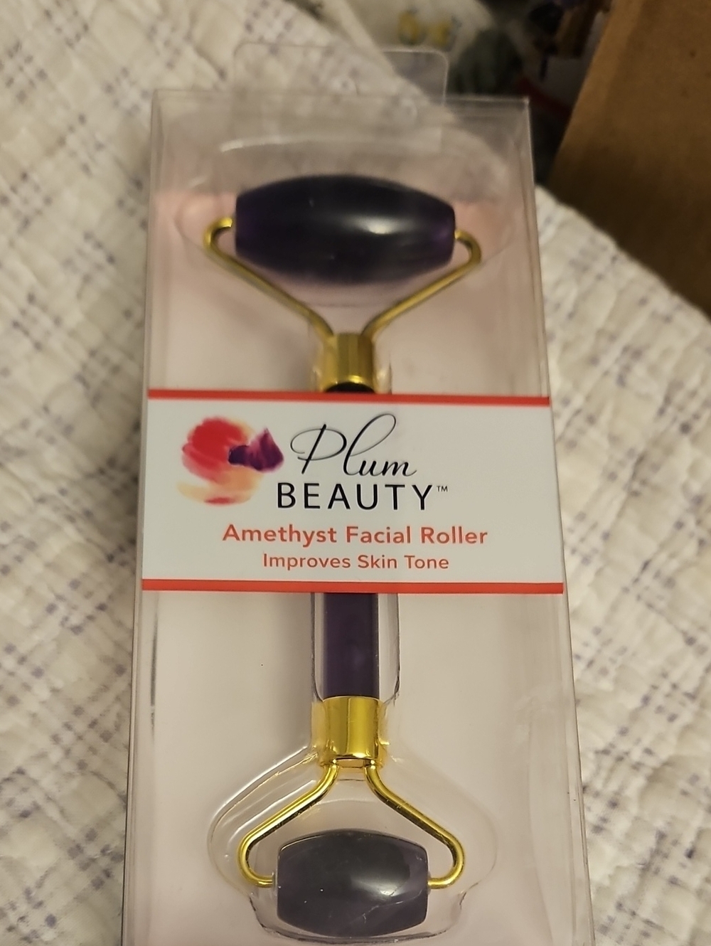 Amethyst Facial Roller - Purple